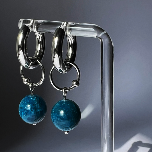 Boucles d'oreilles Gauthier Apatite